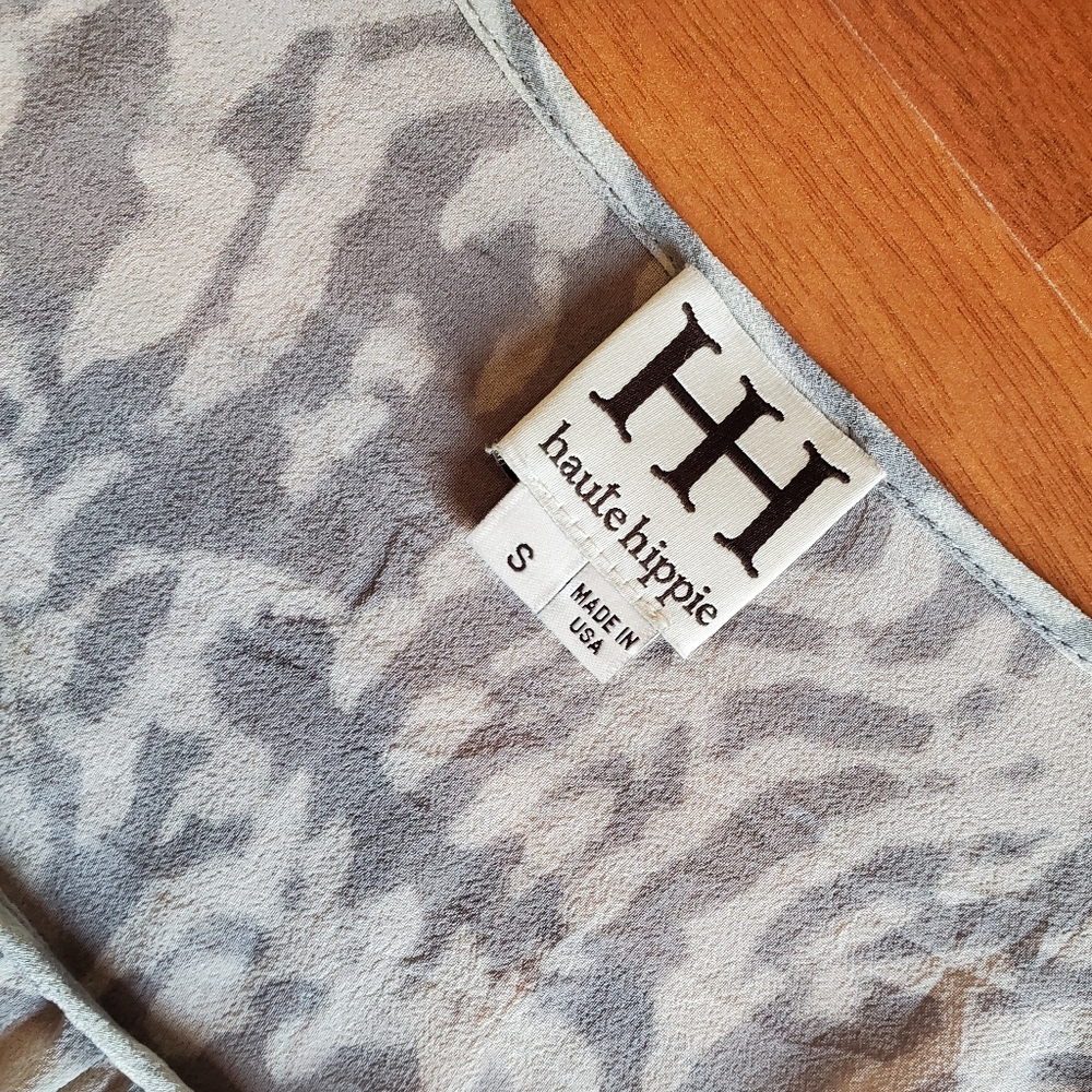 HAUTE HIPPIE Peasant Blouse Top - Picture 2 of 4